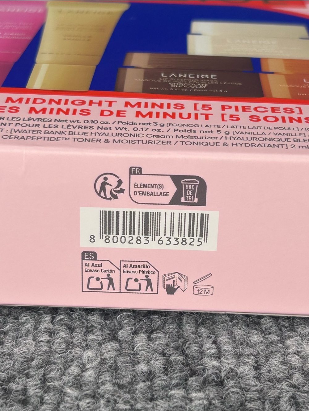 LANEIGE Midnight Minis 5 Pc Lip Mask & Balm Eggnog Vanilla Caramel Candy SEALED - Picture 7 of 7